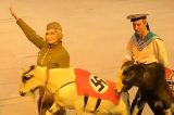 Na Rússia, circo exibe animais com suásticas nazistas