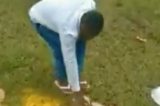 Pastor filma a si mesmo destruindo peças do Candomblé: “em nome de Jesus”; veja