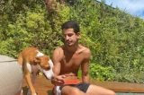 Enzo Celulari posta foto com cachorro de Bruna e fãs vão à loucura