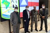 Prefeito Marcos Lobo visita Centro de Monitoramento Prefeito Marcos Lobo visita Centro de Monitoramento