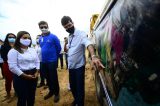 Secretária de Infraestrutura vistoria obra de saneamento em Petrolina