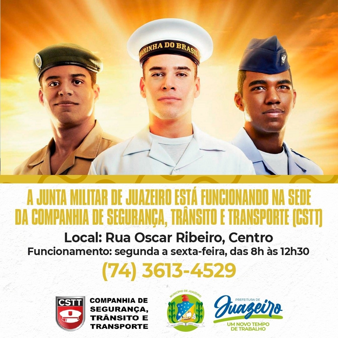 Em parceria com a prefeitura, Junta Militar de Juazeiro passa a ...