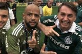 Felipe Melo faz “arminha” durante hino nacional e Palmeiras perde para o São Paulo