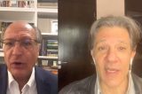 Em encontro com Alckmin, Haddad diz que “compromisso no segundo turno é com a democracia” em 2022