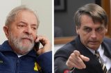 Lula cresce e empata com Bolsonaro no segundo turno, segundo pesquisa
