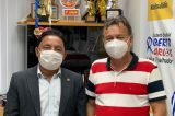Prefeito Marcos Lobo visita o deputado Roberto Carlos