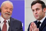 Lula será recebido por Macron, presidente da França e desafeto de Bolsonaro