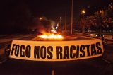 Levante Popular da Juventude protesta no quiosque Tropicália, onde Moïse foi morto