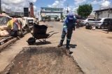 Prefeitura de Juazeiro dá continuidade à operação tapa-buracos no Mercado do Produtor