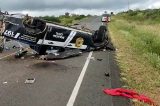 Viatura capota em estrada baiana e dois policiais civis morrem