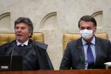 Em meio à brigas com STF, Bolsonaro se aproxima de Luiz Fux