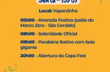 Aniversário de 144 anos de Juazeiro começa com alvorada, bolo e solenidade na Orla II; Timbalada, Afrodisíaco e bandas locais tocam à noite na Copa Fest