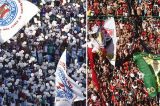 Direção do Bahia e Vitória repudiam briga entre torcidas neste domingo