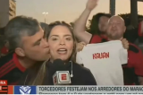 Repórter da ESPN sofre assédio ao vivo por torcedor do Flamengo; vídeo
