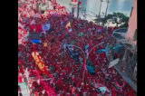 Recife se transformou em um mar vermelho Recife se transformou em um mar vermelho