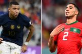 Amigos no PSG, Mbappé e Hakimi ficam frente a frente nas semifinais da Copa