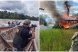VÍDEOS: Armados, agentes da Força Nacional e Ibama rendem garimpeiros e destroem aeronaves na Terra Yanomami