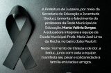 Prefeitura de Juazeiro lamenta o falecimento de servidora da Rede Municipal de Educação