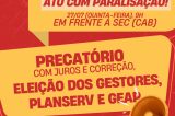 APLB-Sindicato marca data de protesto no CAB