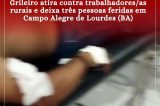 Nota: Deputado Zó diz que crime ocorrido em Campo Alegre de Lourdes é uma nova invasão portuguesa no Brasil