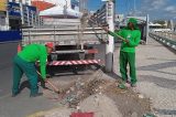 Área central de Juazeiro recebe limpeza e manutenção reforçadas para festividades da Independência e da padroeira da cidade