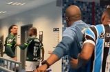 VÍDEO: Jogadores batem boca durante intervalo de Grêmio e Palmeiras: “vai tomar no teu c*”