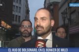 Eduardo Bolsonaro é retirado do ar em TV argentina após defender porte de armas; assista