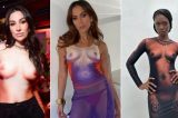 Sucesso entre famosas, roupa que simula nudez gera censura nas redes sociais