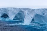 As impressionantes cavernas abertas por derretimento no maior iceberg do mundo, que pode desaparecer