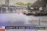 Equipe do Bope apura ameaça de bomba na Estação do Metrô Pirajá