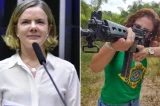 Gleisi ridiculariza pedido de impeachment de Lula liderado por Zambelli: “Pistoleira ré no STF”