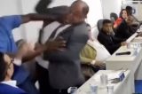 Sessão é encerrada em Câmara de cidade baiana após vereadores trocarem socos; veja vídeo