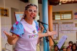 Contação de histórias encanta estudantes de escola municipal de Juazeiro no Dia Nacional da Literatura Infantil
