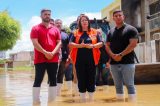 Prefeita Suzana Ramos acompanha trabalhos para minimizar transtornos causados pela chuva em Juazeiro