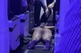 Passageiro corre pelado dentro de avião durante voo Passageiro corre pelado dentro de avião durante voo