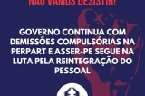 Governo Raquel Lyra demite mais de 70 funcionários da Perpart por completarem 75 anos Governo Raquel Lyra demite mais de 70 funcionários da Perpart por completarem 75 anos
