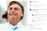 Bolsonaro ironiza comentário de Marçal no Instagram