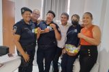 Presidente do Sinserp distribui brindes durante homenagem a Guarda Municipal