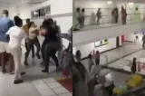 VÍDEO: Briga generalizada em faculdade de Salvador deixa feridos