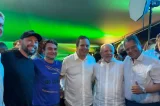 Pré-candidatos a presidência da Câmara dos Deputados, Elmar Nascimento e Antônio Brito se encontram com Lula no Círio de Nazaré