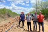 Prefeito Jilson Cardoso visita obra de construção da adutora de Lagoa do Mota