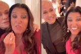 Regina Casé diverte globais ao relembrar meme de Xuxa ao lado da loira
