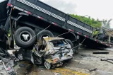 Motorista de carreta envolvida em acidente é liberado após depoimento