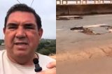 Morador gravou vídeo alertando sobre ponte um dia antes de desabamento