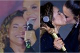 VÍDEO: Ivete e Daniela Mercury dão beijão em cima do palco: “botei a língua, foi uma loucura”