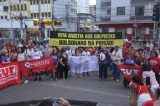 Movimentos sociais protestam no Recife contra anistia aos presos pelo 8 de Janeiro