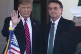 Aliados de Bolsonaro tentam convite assinado a mão por Trump