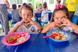 Alimentação saudável: refeição oferecida nas unidades de ensino estimula os alunos a cultivarem bons hábitos alimentares