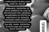 Após tiro disparado por delegado, jovem tem perna amputada e família pede justiça