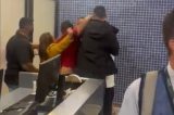 Passageiros se agridem no Aeroporto do Recife após voos para Noronha serem cancelados Passageiros se agridem no Aeroporto do Recife após voos para Noronha serem cancelados